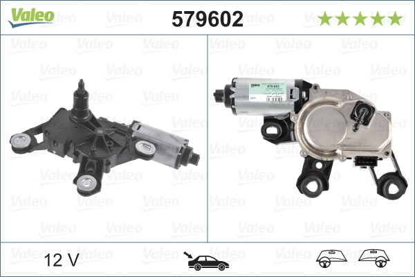 Silnik wycieraczek, ORIGINAL PART 579602 VALEO